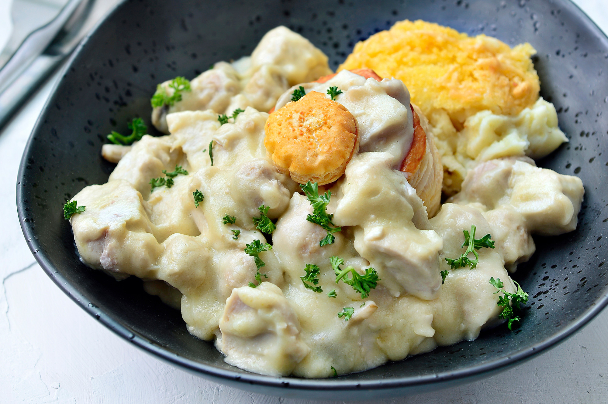 Vol-au-vent met puree